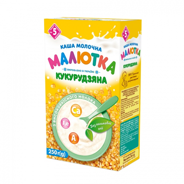 Каша молочная Малютка Хорол от 5 месяцев кукурузная 250 г 