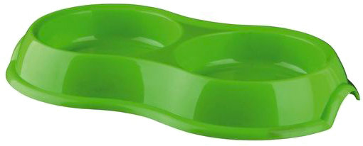 Миска Trixie для котів подвійна пластик 2x0.2 л 11 cм (249985)