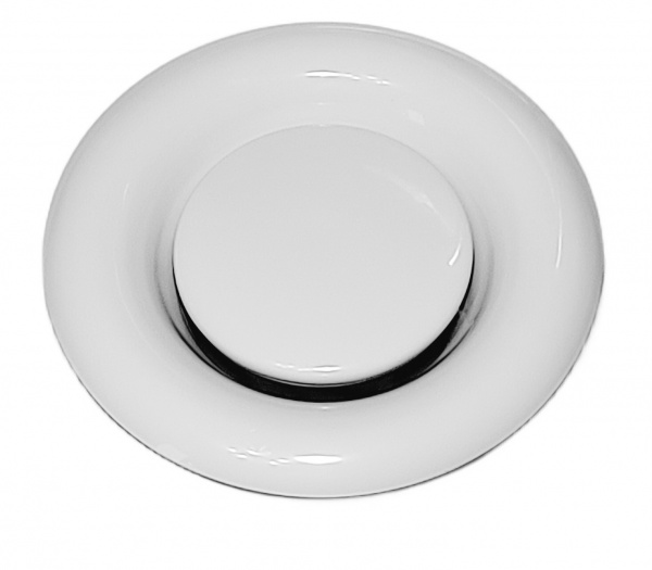 Рамка вентиляційна витяжна (анемостат) EV 100 мм метал білий 