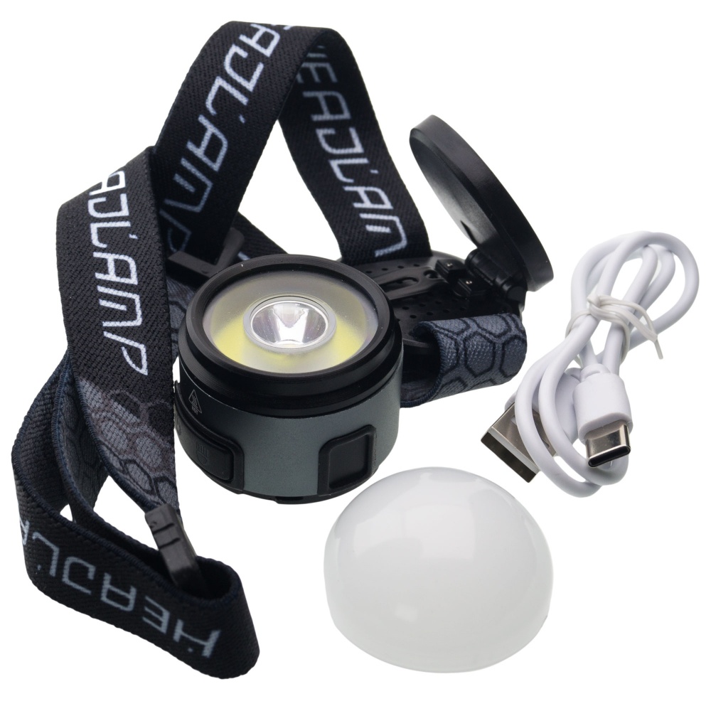 Фонарь налобный Westinghouse WF256S LED+COB red+white с Type-C 280 Lm черный WF256S