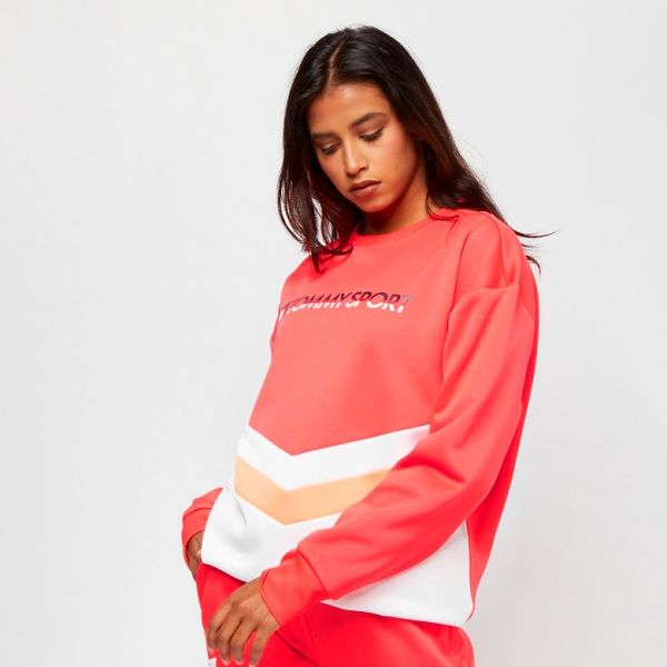 Джемпер Tommy Hilfiger BLOCKED TERRY CREW LOGO S10S100367603 р. XS красный