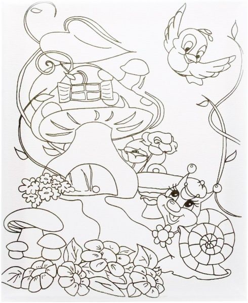 Набор для росписи на холсте Идейка Волшебный домик 25x30 см 7111