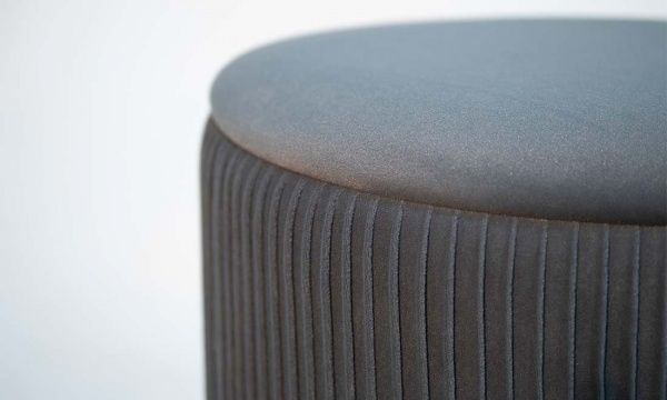 Пуф Томас 380х380х460 мм темно-сірий 