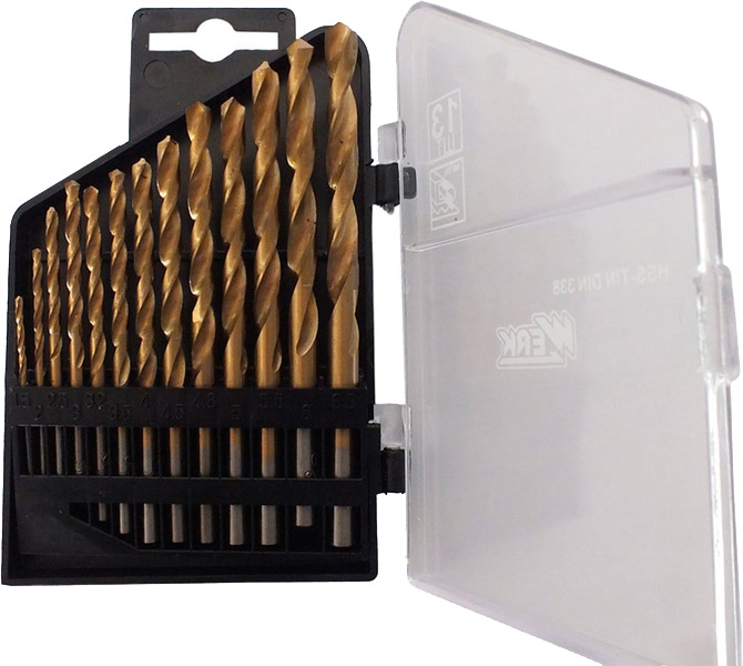 Набор сверл по металлу Werk покриття титан 1,5-6,5 мм 13 шт. 63683