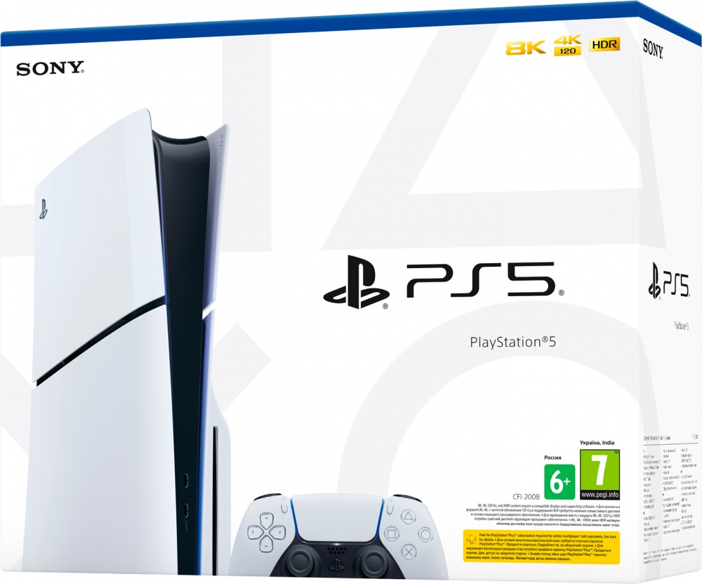 Ігрова консоль Sony PlayStation 5 Slim Blu-ray White 1000040594 white