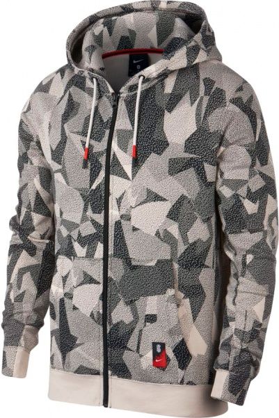 Джемпер Nike KYRIE M NK HOODIE FZ AOP AJ3385-102 р. S різнокольоровий