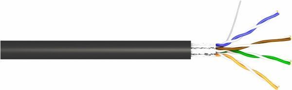 Кабель компьютерный монолит Одескабель FTP КППЭ-ВП(100) 4x2х0,51 медь 