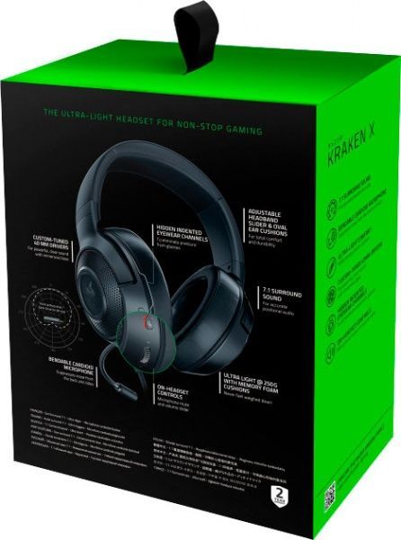 Наушники Razer Kraken X black (RZ04-02890100-R3M1) 