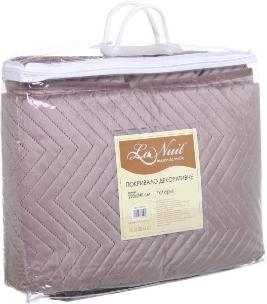 Покривало Plait 220x240 см La Nuit сірий 