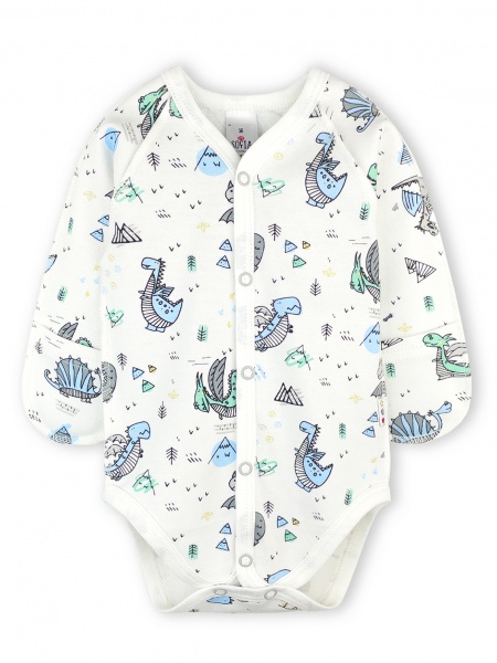 Боди детское для мальчика ТМ Софія Драконы р.56 белый с рисунком 411256 