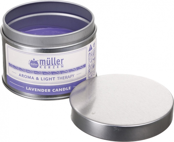 Свеча ароматическая Müller-Kerzen Aroma & Light Terapy Лаванда 220 г 