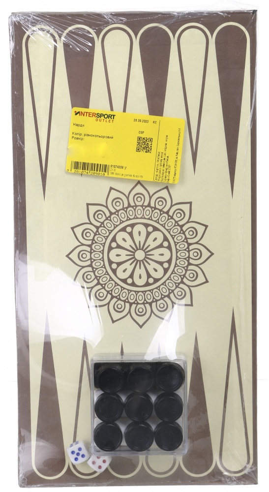 Нарды D1-6 TRIANGLE CSP AW2223 разноцветный