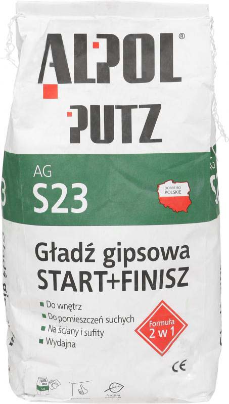 Шпаклівка Alpol 2 в 1 Putz AG S23 10 кг