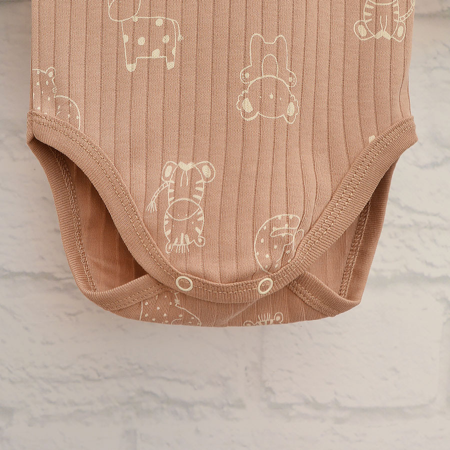 Боди детское унисекс Blanka Животные р.62-68 бежевый 110840