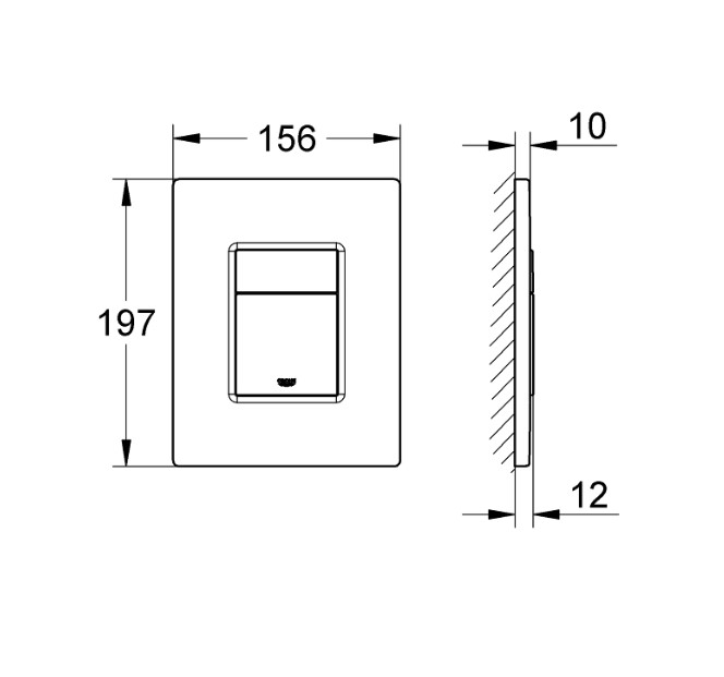 Комплект інсталяції Grohe QuickFix Solido SOLIDO 38971000 3в1 з клавішою EVEN 38966SH0 білою