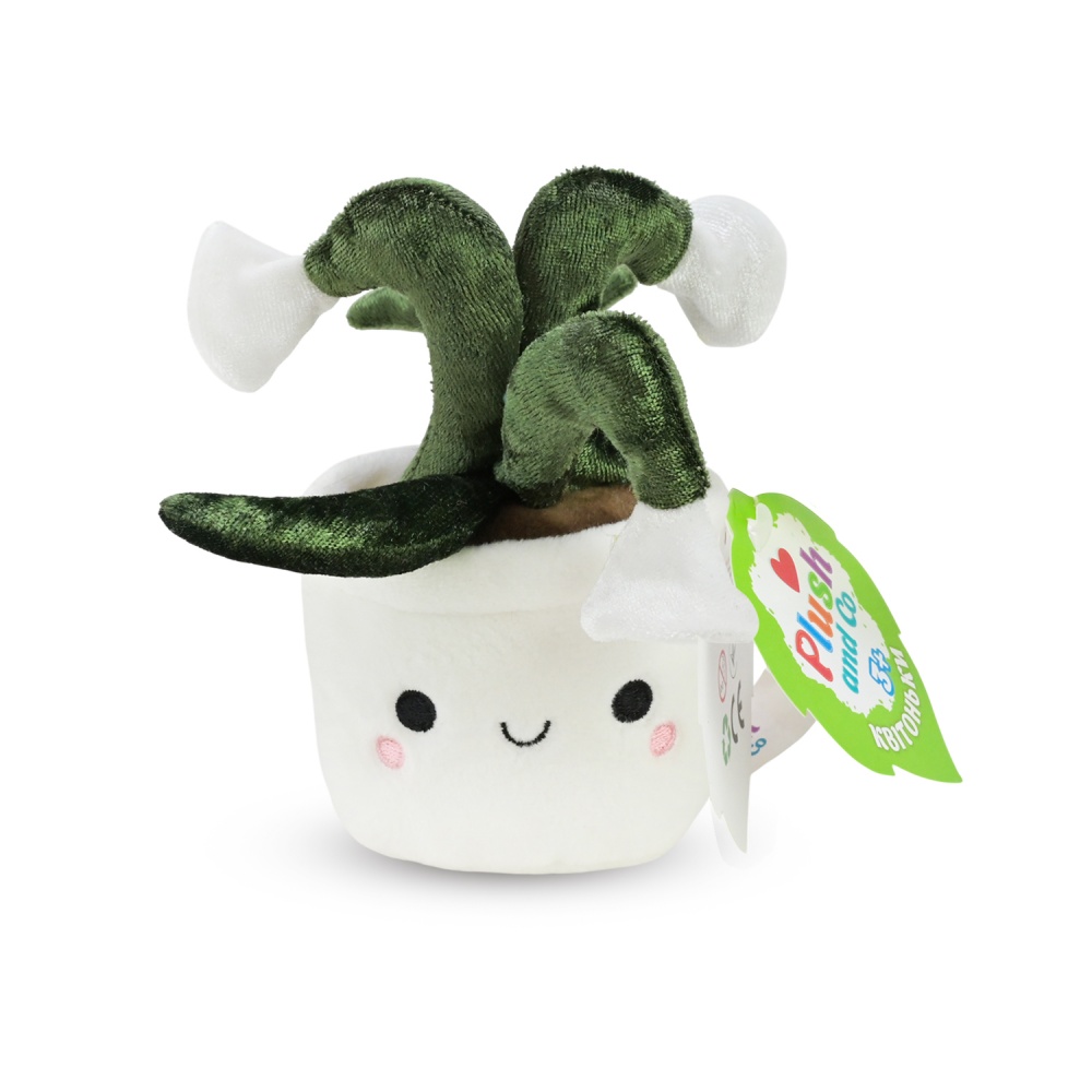 М'яка іграшка Plush and Co Квітоньки сансевієрія 8х8х14 см білий із зеленим PLC25047