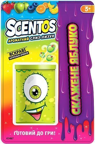 Ароматная слизь-лизун Scentos Сумашедшее яблоко 85 г 45487