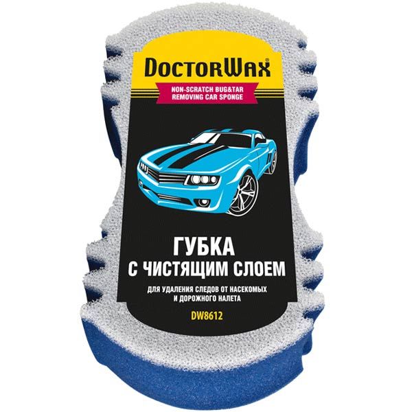 Губка для мойки автомобиля DoctorWax DW8612