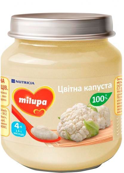 Пюре Milupa Цвітна капуста 125 г 5900852030246 