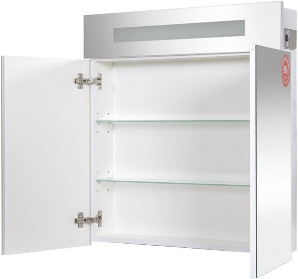 Дзеркальна шафа Aqua Rodos Ніка 75 з підсвічуванням біле АР000001134