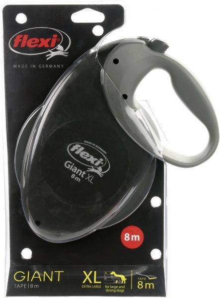 Поводок-рулетка FLEXI Giant XL черный от 50 кг 8 м