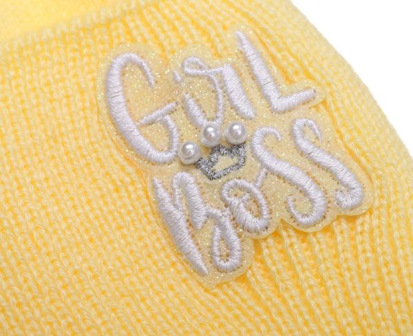 Шапочка дитяча для дівчинки Kraft+ арт. 2642 р.50-52 лайм 