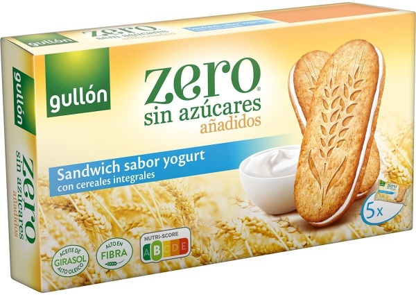 Печиво Gullon без цукру Diet Nature Zero сендвіч з йогуртом 220 г 