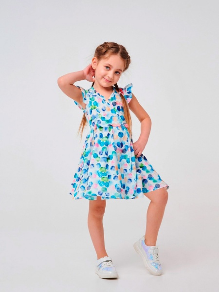 Платье Smil Шарики 120351 р.110 с рисунком 