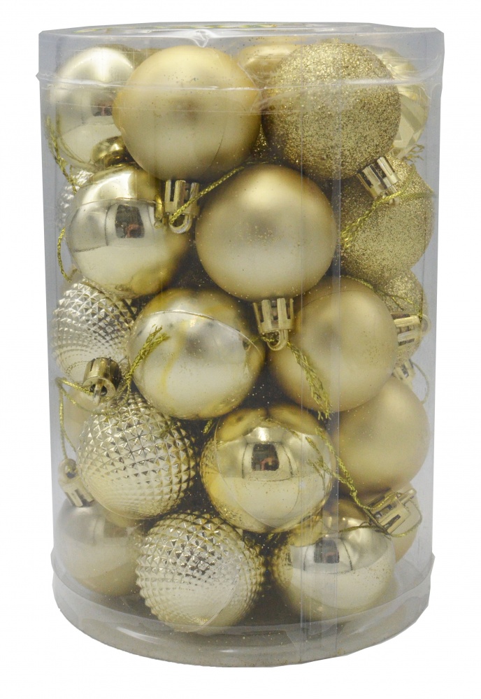 Набір ялинкових куль SY1688-2208 d 40 мм 34 шт./уп.