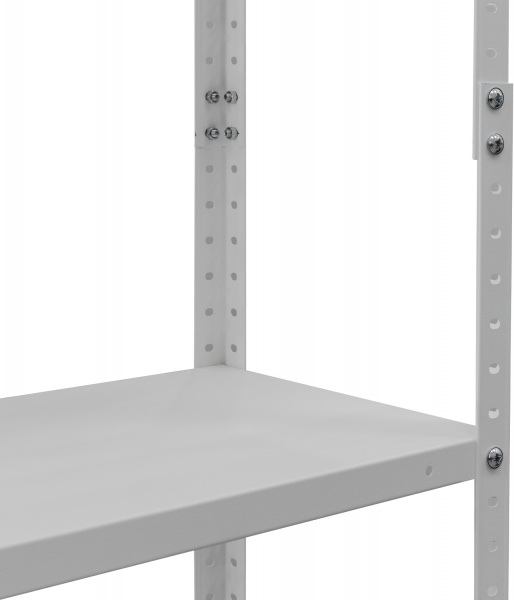 Стеллаж металлический УХЛ-Маш white 1860x950x300 мм металл полка 5 шт. краска 