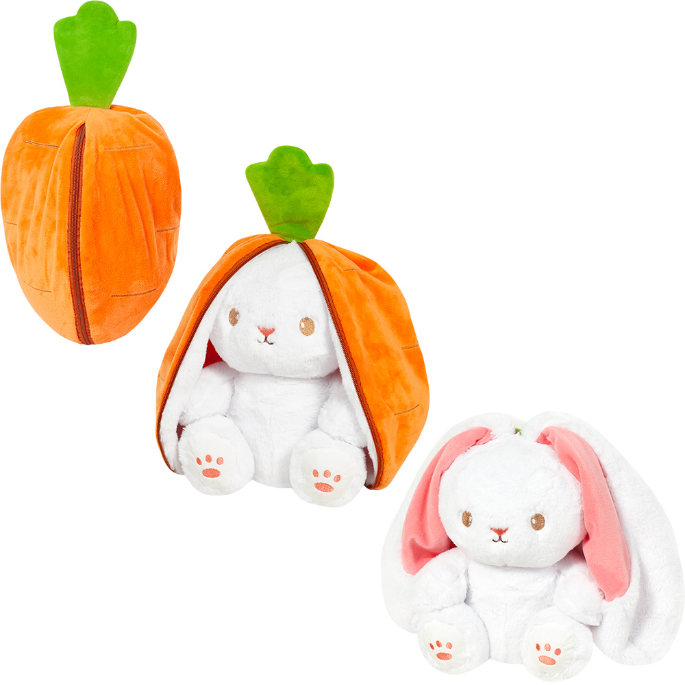 М'яка іграшка Stip Заєць у моркві 30 см біло-помаранчевий