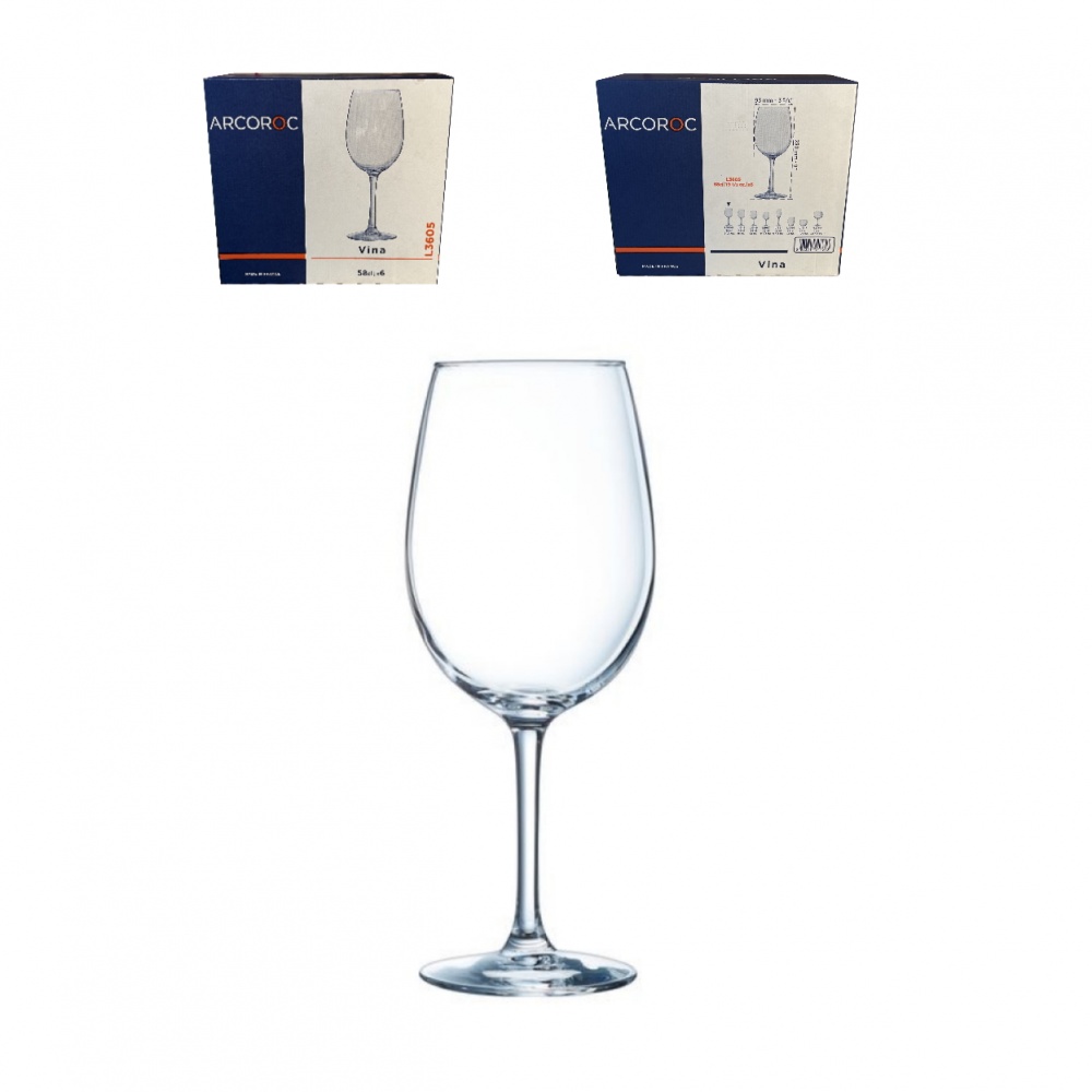 Набор бокалов для вина Arcoroc VINA 580 мл 6 шт.