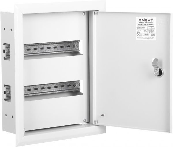 Корпус E.NEXT на 24 модулі вбудовуваний e.mbox.pro.w.24z s0100210