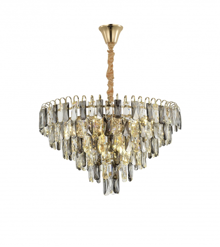 Люстра стельова Sensio Lily Grace 8xE14 золото/хром/чорний PA-88125-600