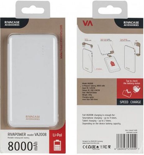 Зарядное устройство RivaCase 8000 mAh (RIVAPOWER VA 2008) 
