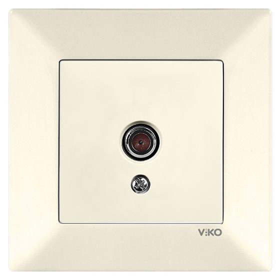 Розетка TV кінцева Viko Meridian бежевий 90970249-WH