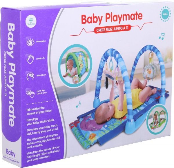 Развивающий коврик Shantou 2в1 с дугами зеленый 103х60х43 см I1368628