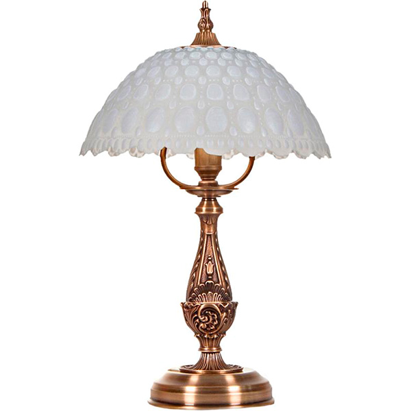 Настольная лампа декоративная Фабрика Світла Легенда Львова 1x60 Вт E14 латунь ННБ 51-1x60-014