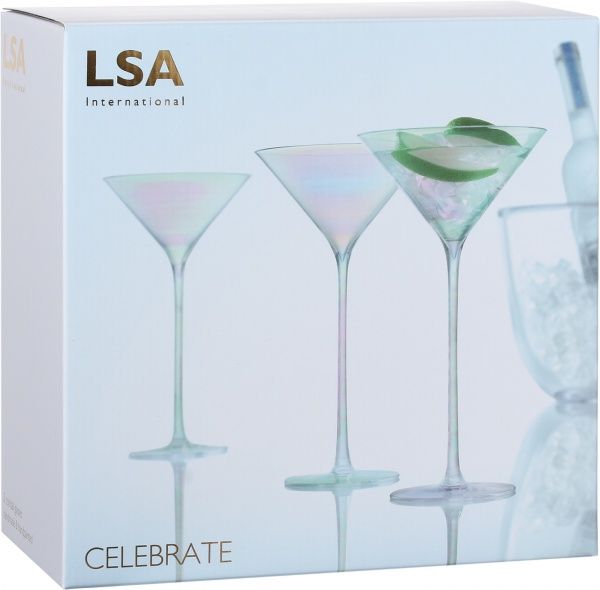 Набор бокалов для мартини Celebrate 225 мл 2 шт. перламутр LSA