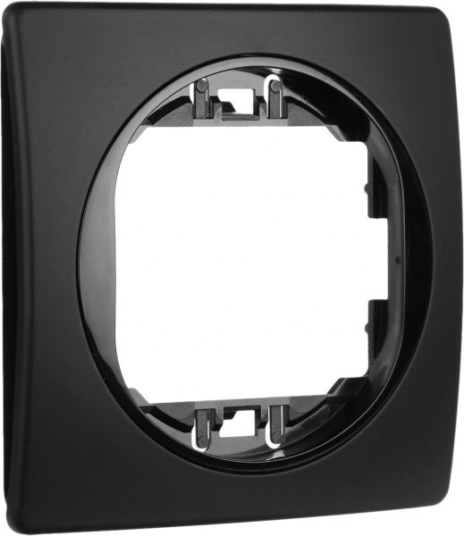 Рамка одноместная Aling-Conel EON горизонтальная черный E6801.E1E