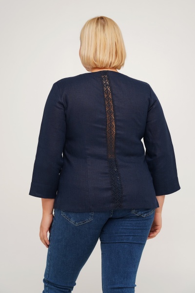 Вышиванка Галерея льна Зоя р. 50 темно-синий 9156/50/1367