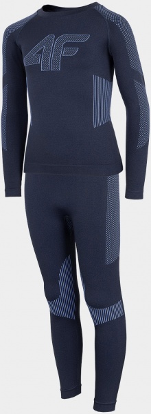 Комплект термобелья 4F SEAMLESS UNDERWEAR JBIMB001B HJZ22-JBIMB001B-31S р.128/134 синий