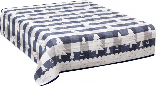 Ковдра-покривало Ялинка 150x200 см Homeline синій 