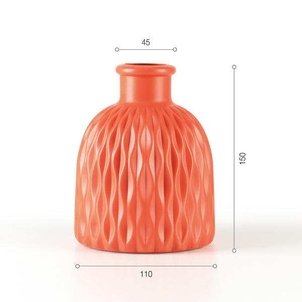 Ваза пластикова MVM DH-FLOWERS-09 CORAL 15 см 