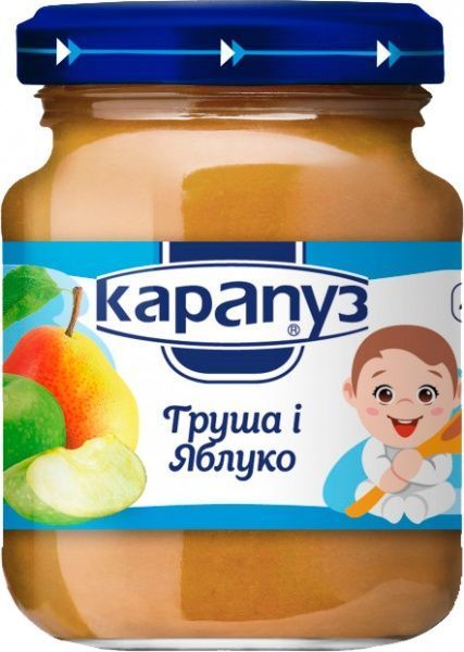 Пюре Карапуз груша, яблоко 