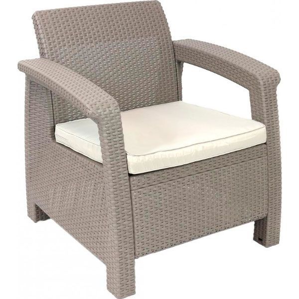 Комплект мебели Keter Corfu капучино 227640 капучино/песочный