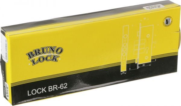 Дверний замок вхідний Bruno BR-62 лівий матовий нікель