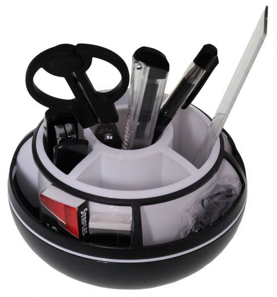 Набір настільний 9 предметів обертовий чорно-білий 7064 SCHOLZ