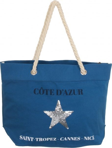 Сумка пляжная Luna Cote 54х36х15 см синий