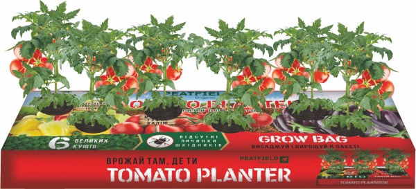 Субстрат торфяной PEATFIELD Томатный плантатор 35 л